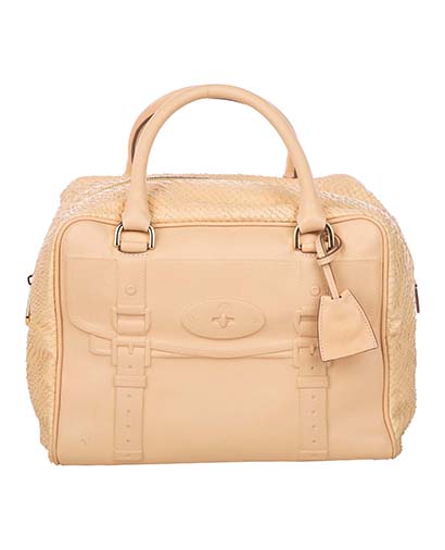 Maisie Clipper, &pound;240, Handbags, Cream, Leather, Front view